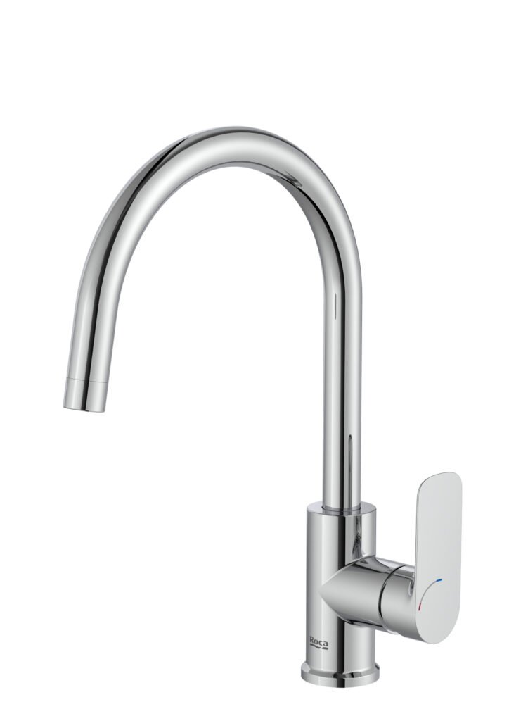 Grifo de cocina Roca caño alto